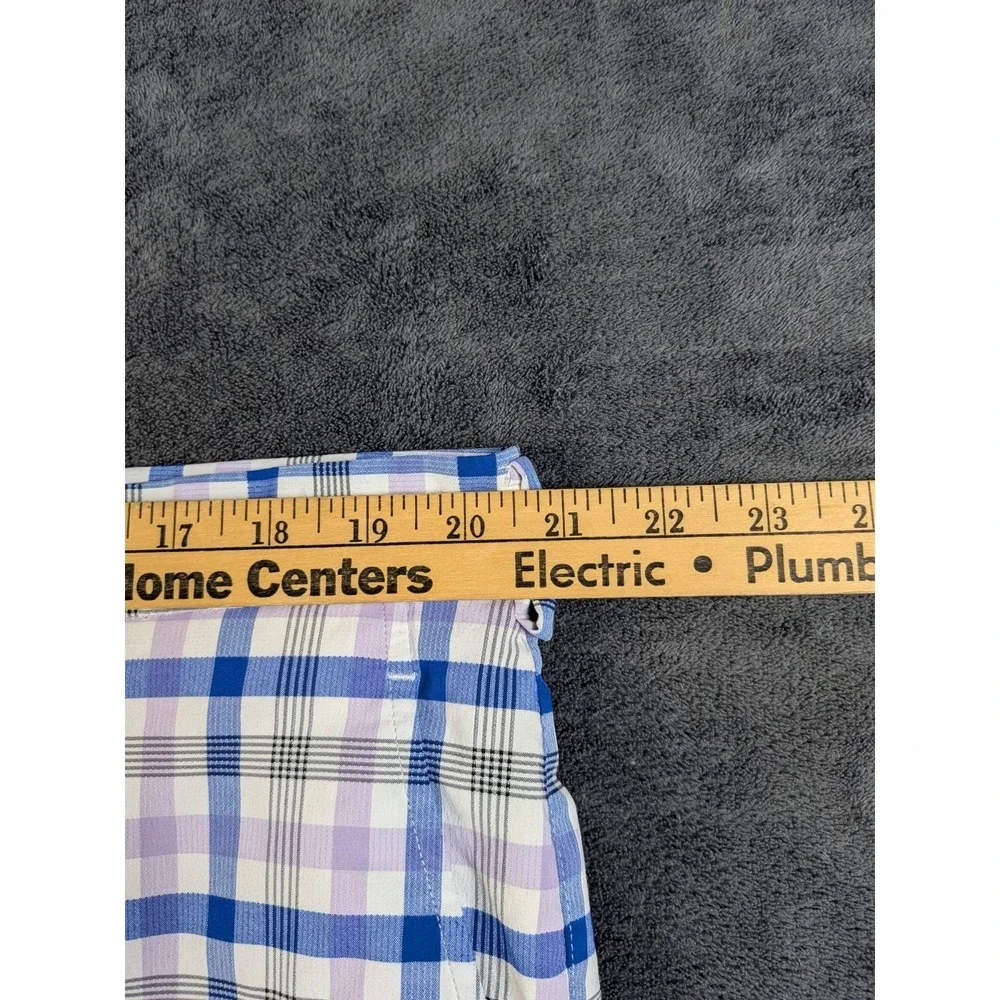 Nike Golf PGA Tour Dri Fit Standard Fit Flat Front Plaid Shorts Men's 40x 11